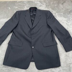 Hart Schaffner Marx 42R Dillard’s Navy Blazer USA Gold Crest Buttons Sport Coat
